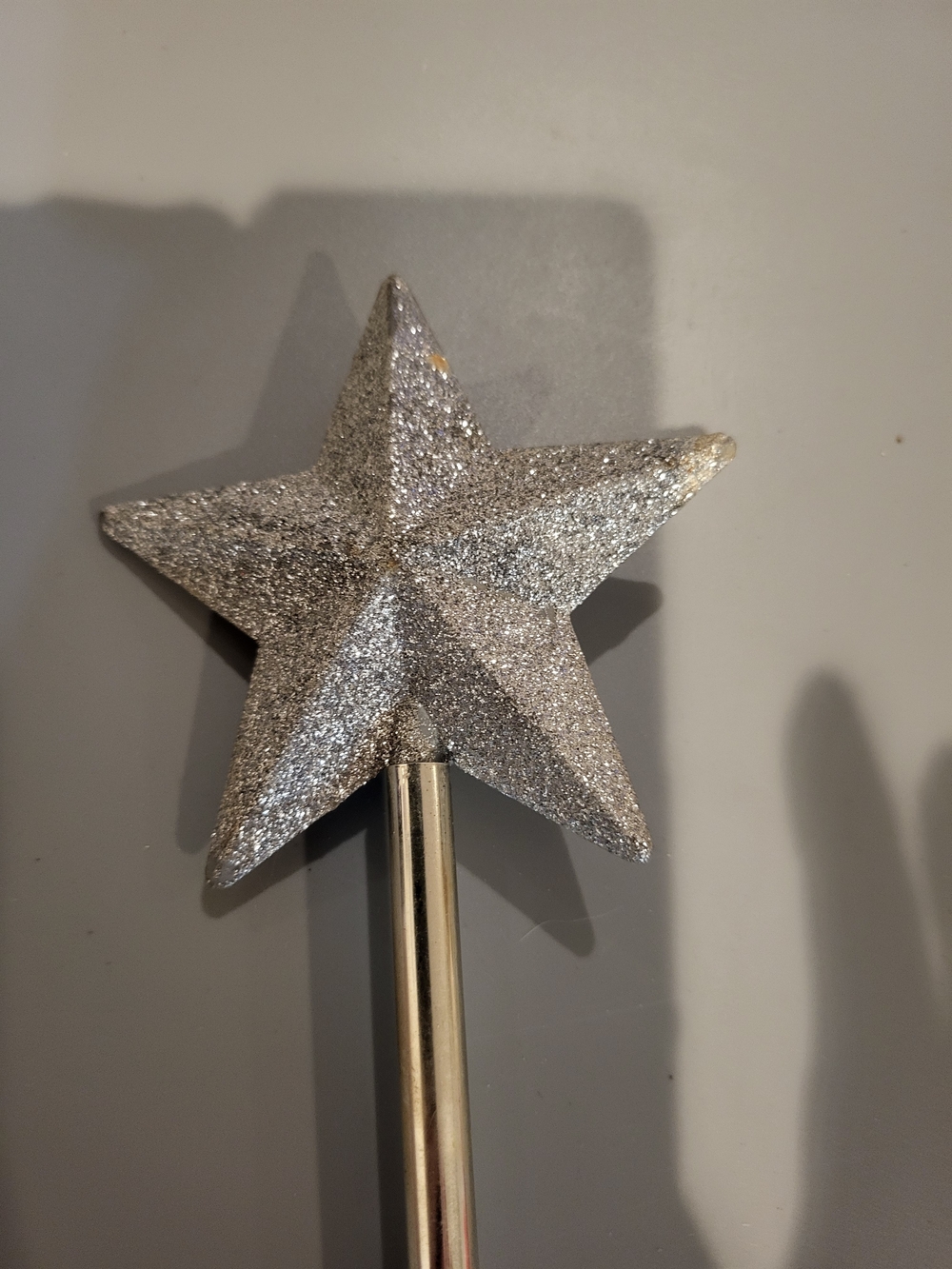 Silver Glitter Star Wand - Home Party Supplies